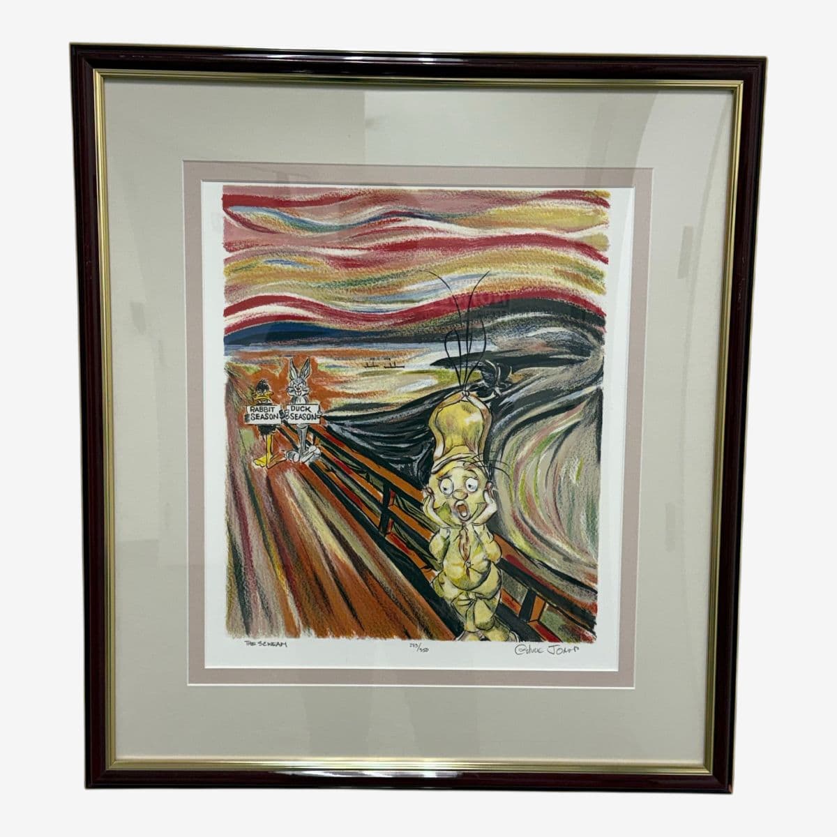 Circa 1980's Fine Circle Arts Chuck Jones "The Scweam", Limited Edition Print - Image 1