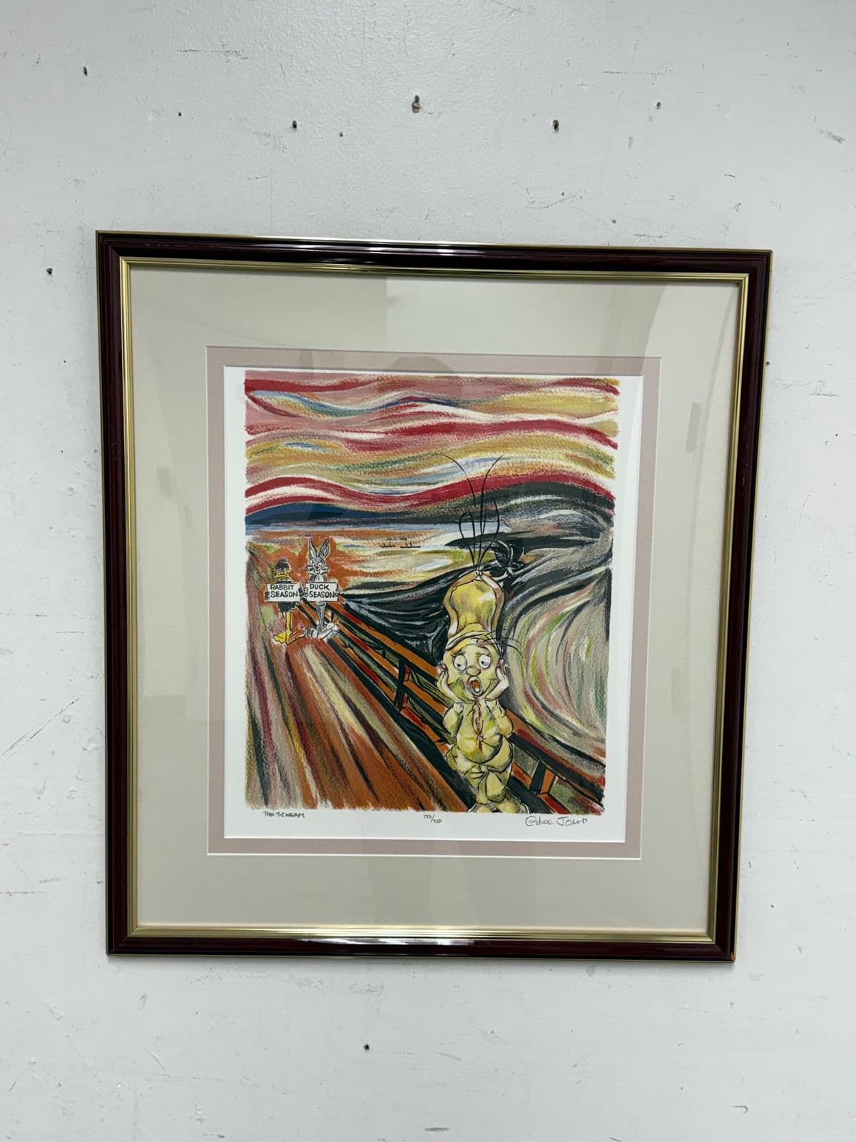 Circa 1980's Fine Circle Arts Chuck Jones "The Scweam", Limited Edition Print - Thumbnail 11