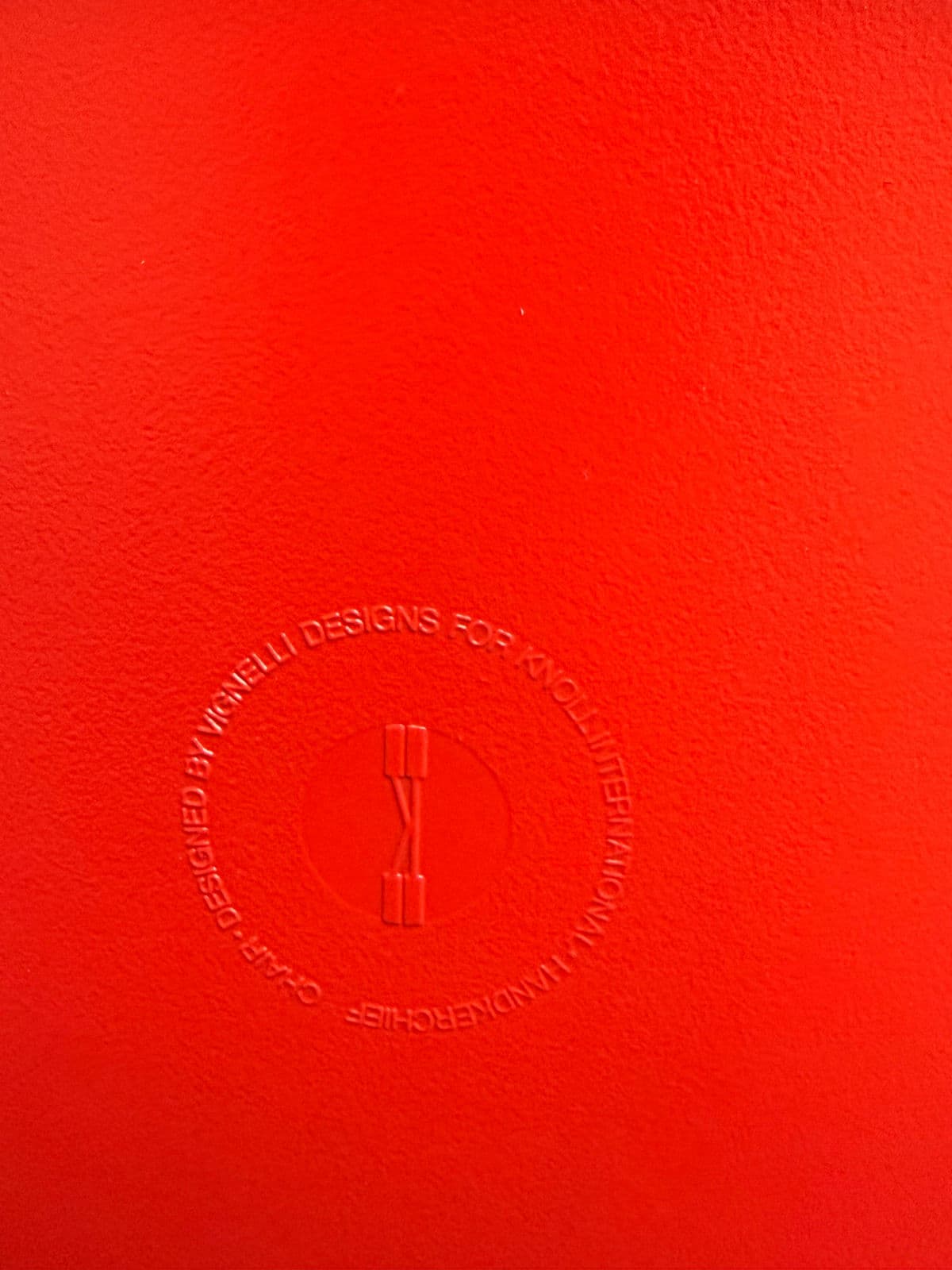 Circa 1998 Massimo Vignelli for Knoll Red Handerkerchief Chairs, Set of Five - Thumbnail 10