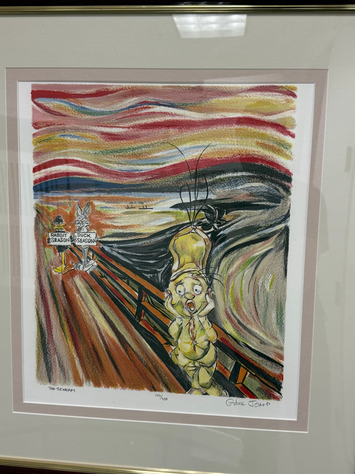 Circa 1980's Fine Circle Arts Chuck Jones "The Scweam", Limited Edition Print - Thumbnail 9