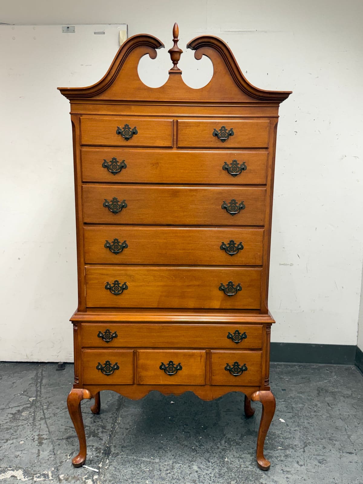 Vintage Georgian Style Highboy Dresser - Thumbnail 4