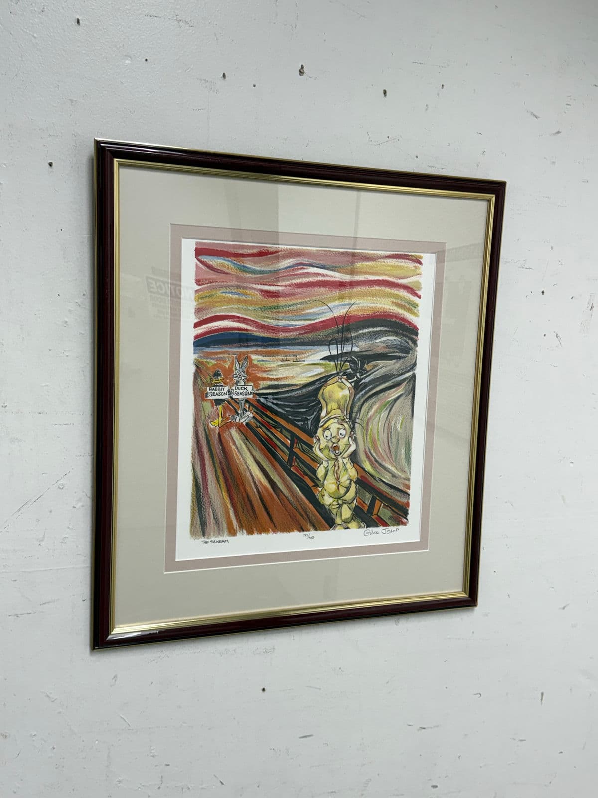 Circa 1980's Fine Circle Arts Chuck Jones "The Scweam", Limited Edition Print - Thumbnail 5