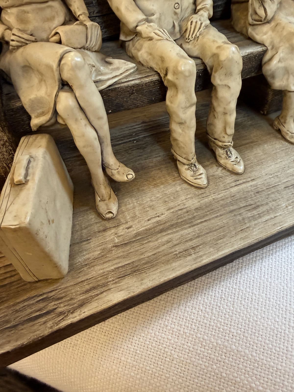 Circa 1990's Betty Difuntorum "The Waiting" Resin Sculpture - Thumbnail 8