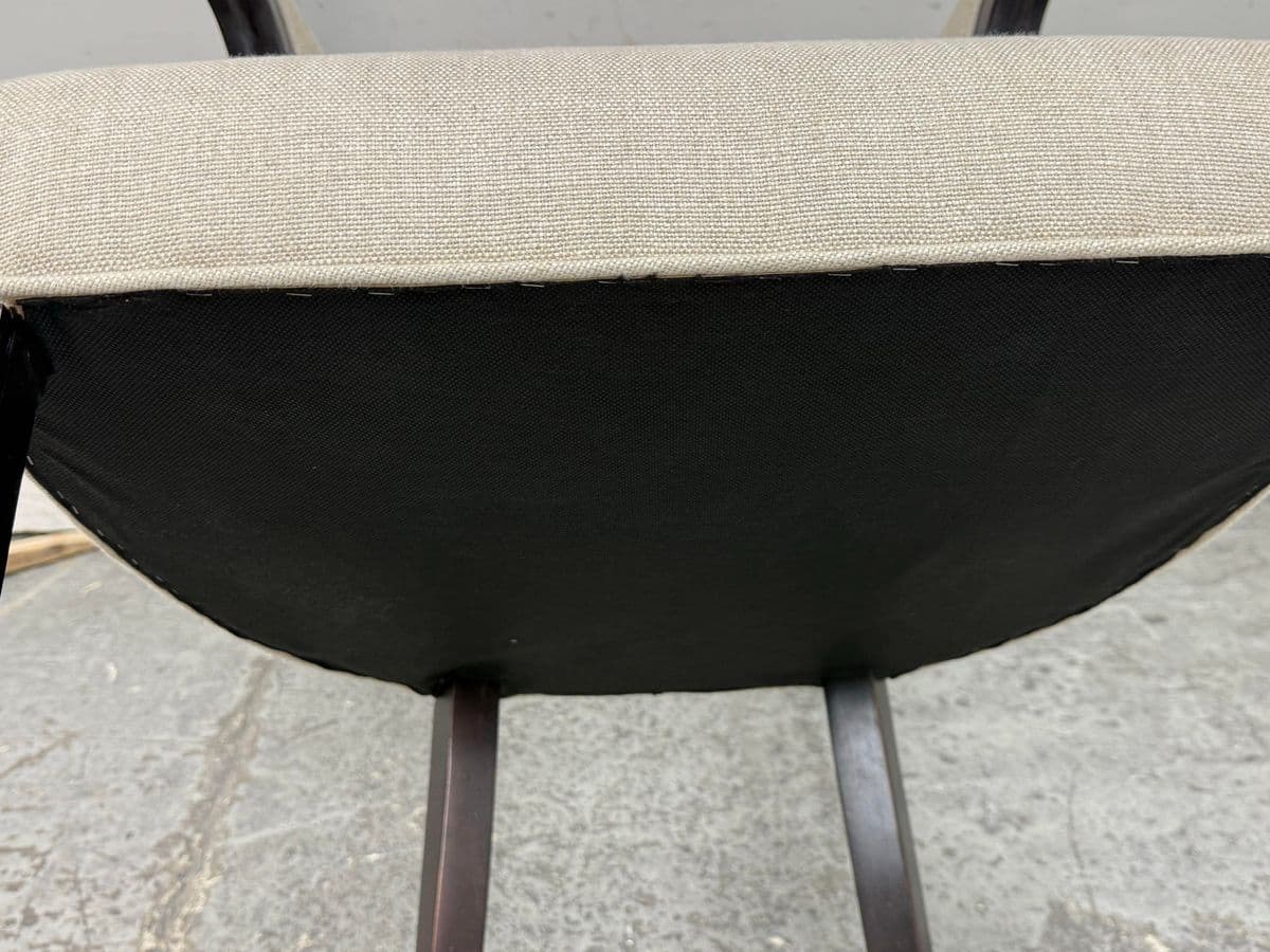 Custom Side Chair With Woven Wool Upholstery - Thumbnail 13