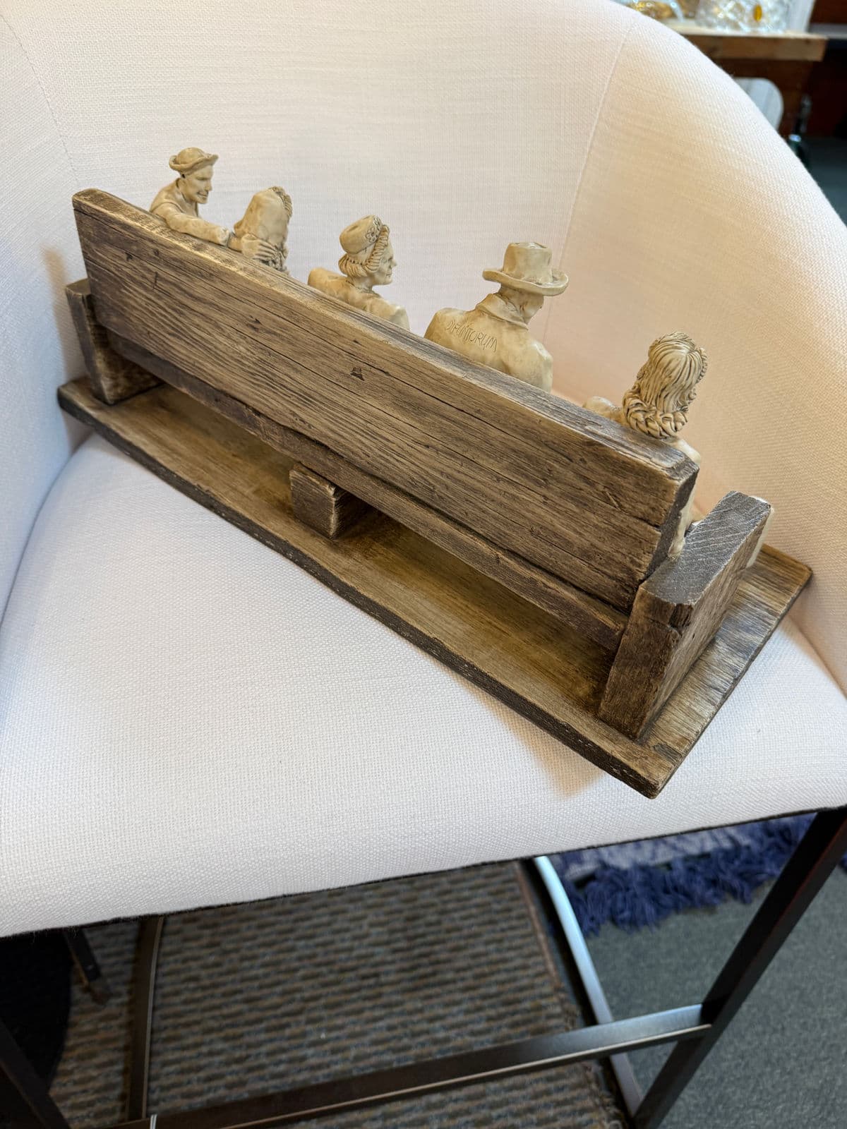 Circa 1990's Betty Difuntorum "The Waiting" Resin Sculpture - Thumbnail 7