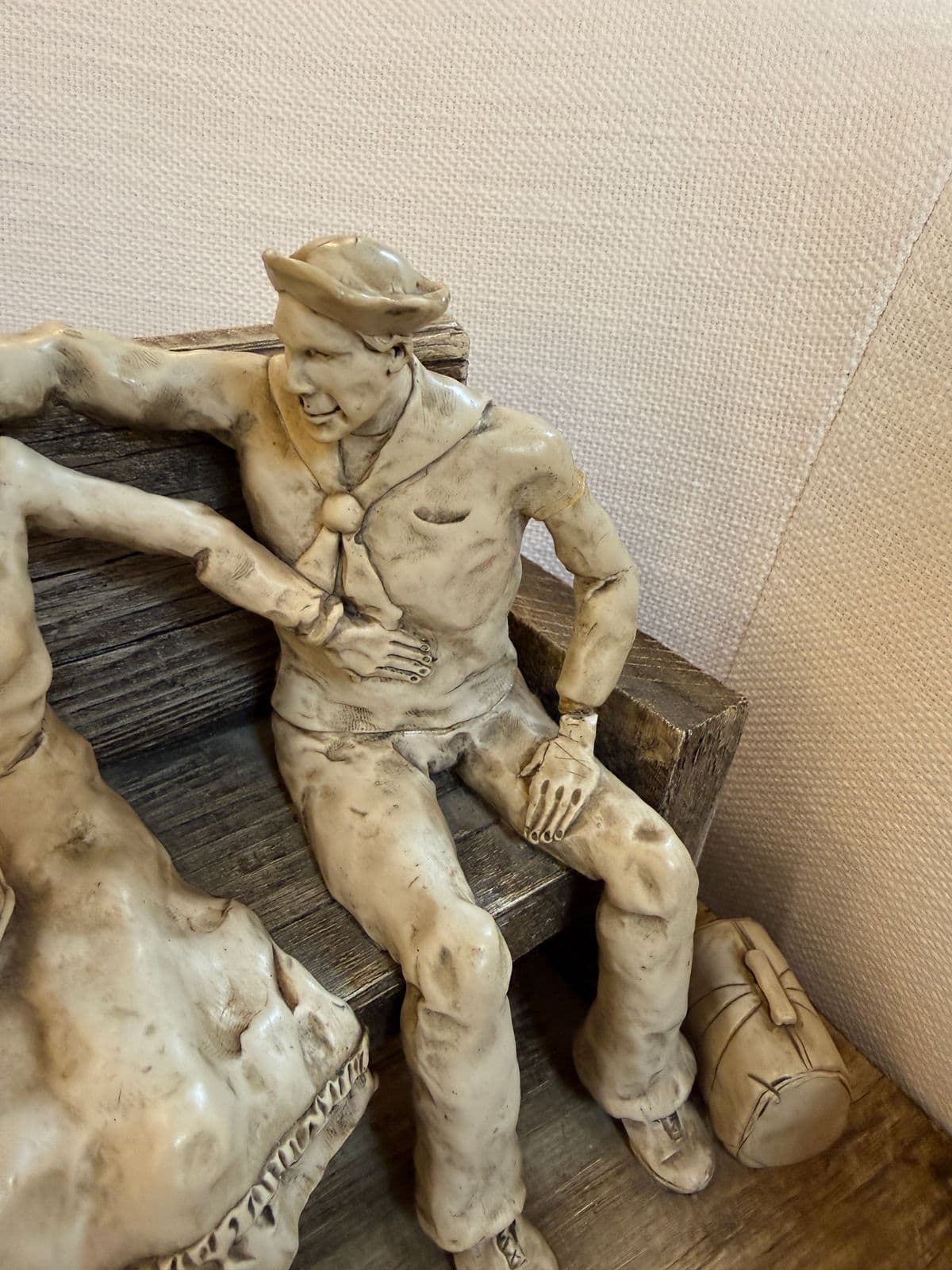 Circa 1990's Betty Difuntorum "The Waiting" Resin Sculpture - Thumbnail 9