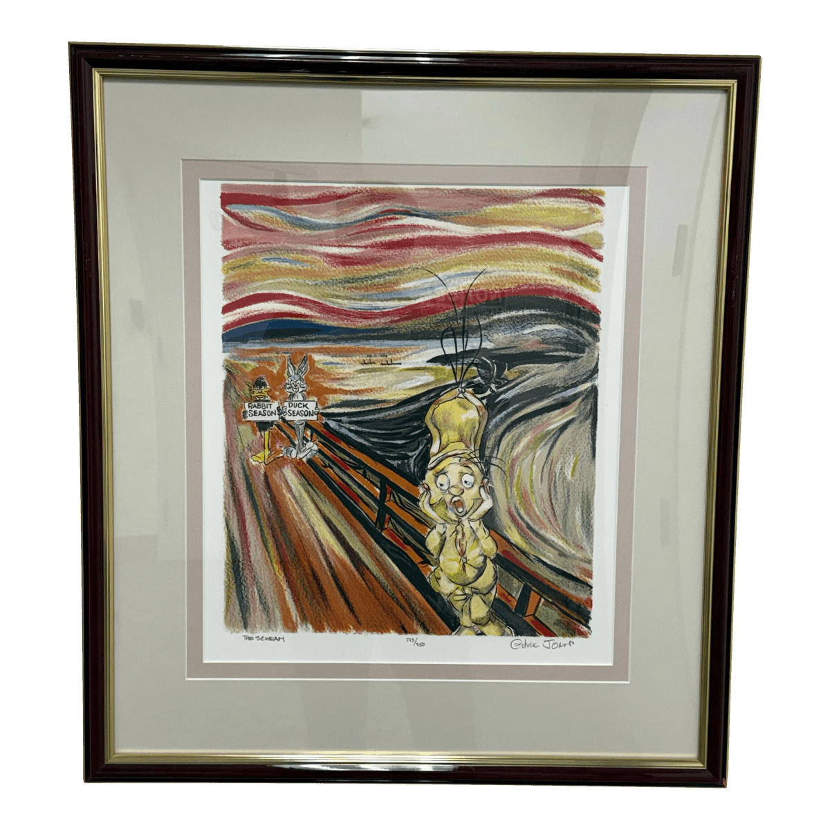 Circa 1980's Fine Circle Arts Chuck Jones "The Scweam", Limited Edition Print - Thumbnail 2