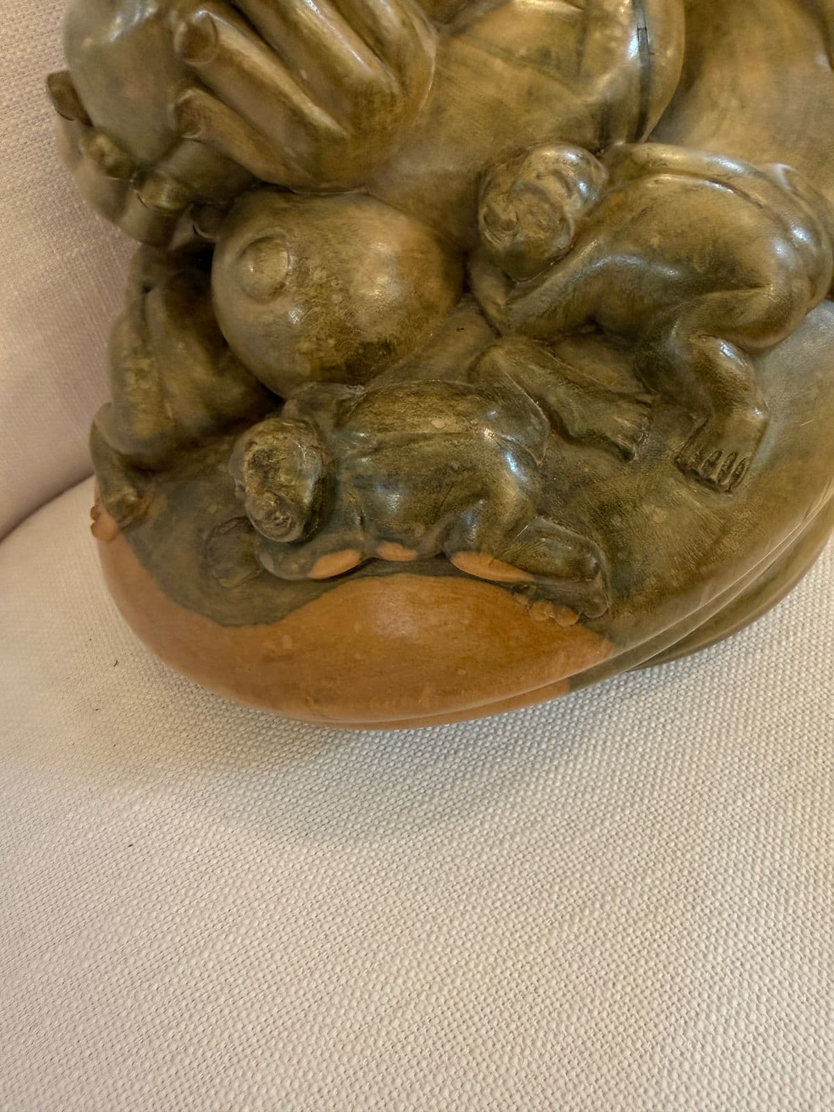 Antique Japanese Carved Boxwood Fertility Sculpture - Thumbnail 9