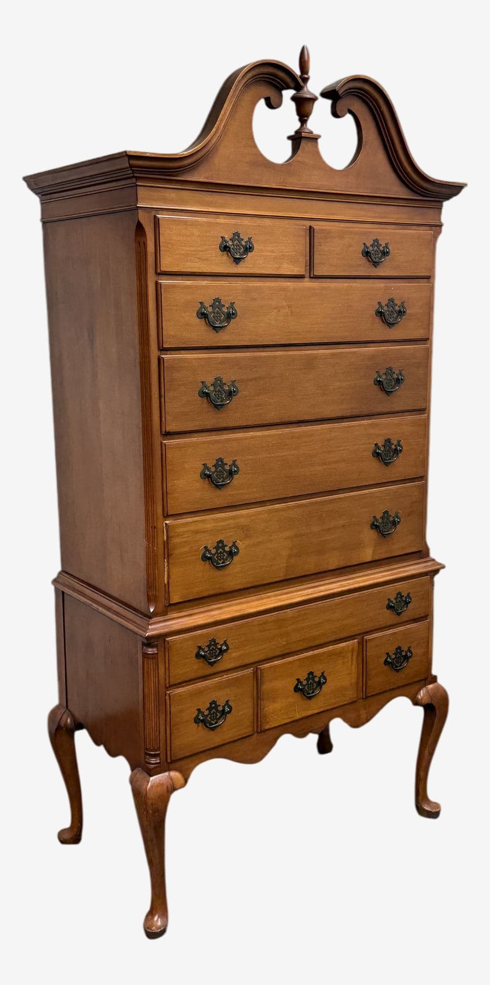 Vintage Georgian Style Highboy Dresser - Image 1