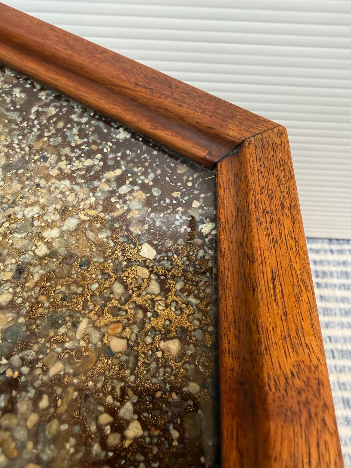 John Keal for Brown Saltman Hexagon Walnut Side Table - Thumbnail 10