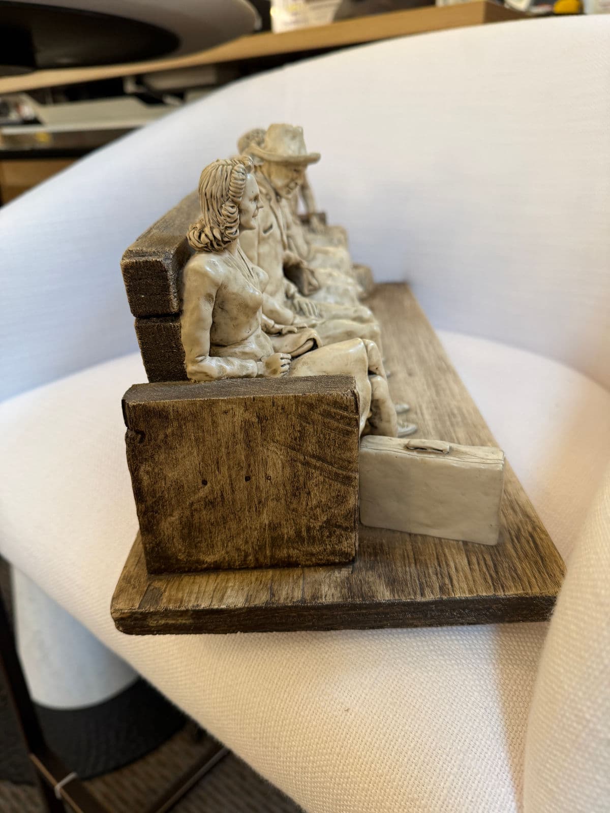 Circa 1990's Betty Difuntorum "The Waiting" Resin Sculpture - Thumbnail 6