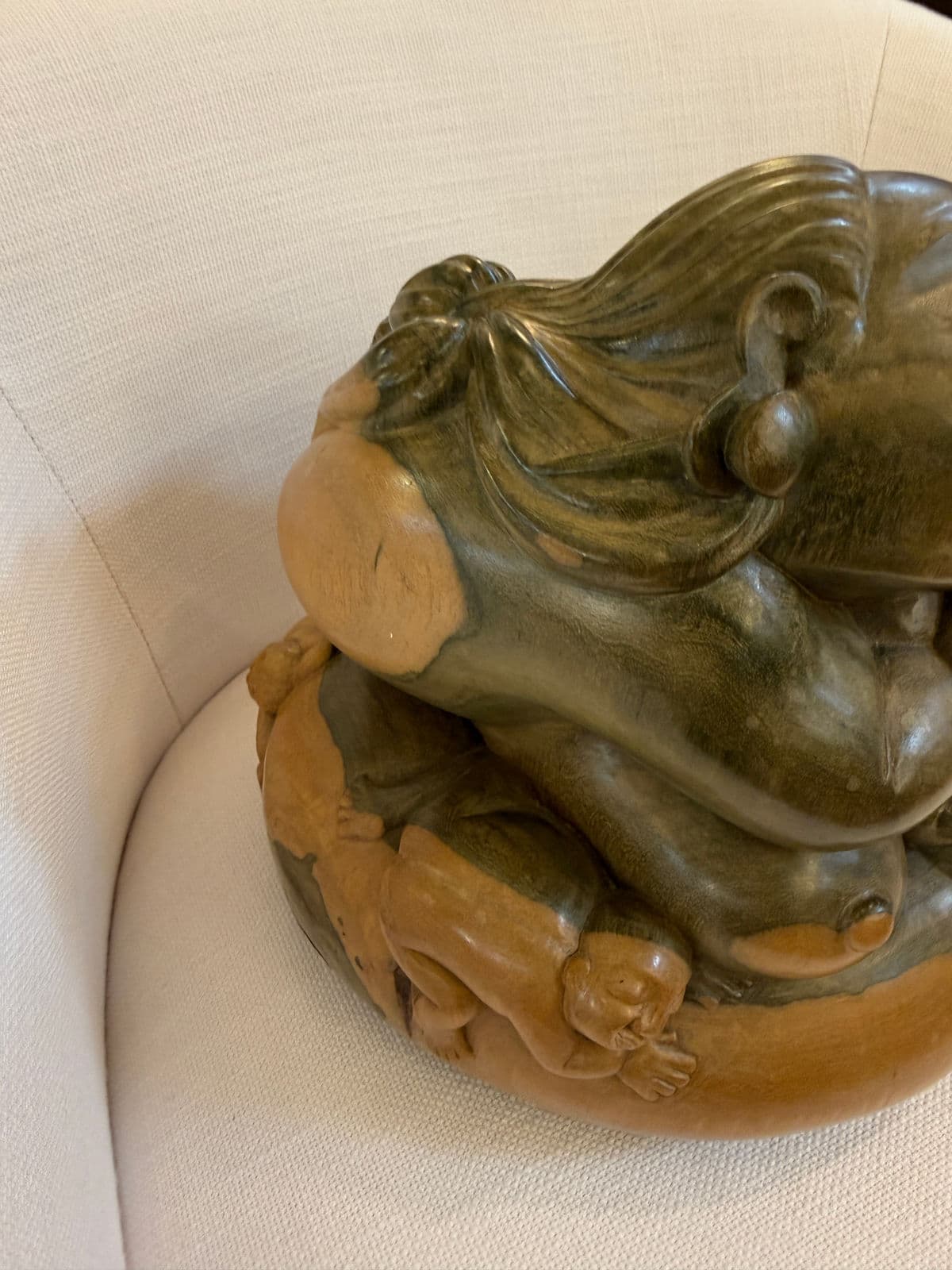 Antique Japanese Carved Boxwood Fertility Sculpture - Thumbnail 7