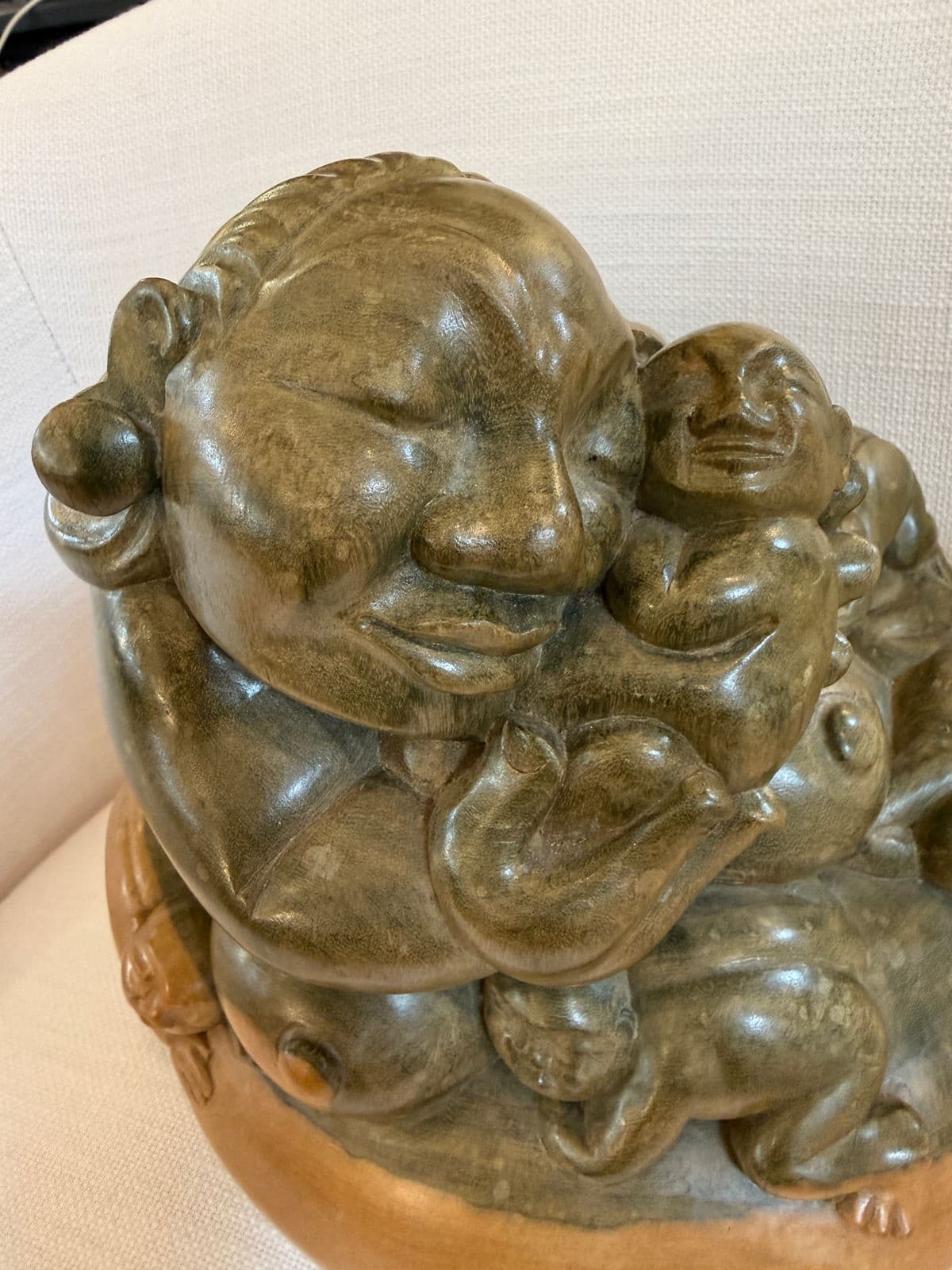 Antique Japanese Carved Boxwood Fertility Sculpture - Thumbnail 10