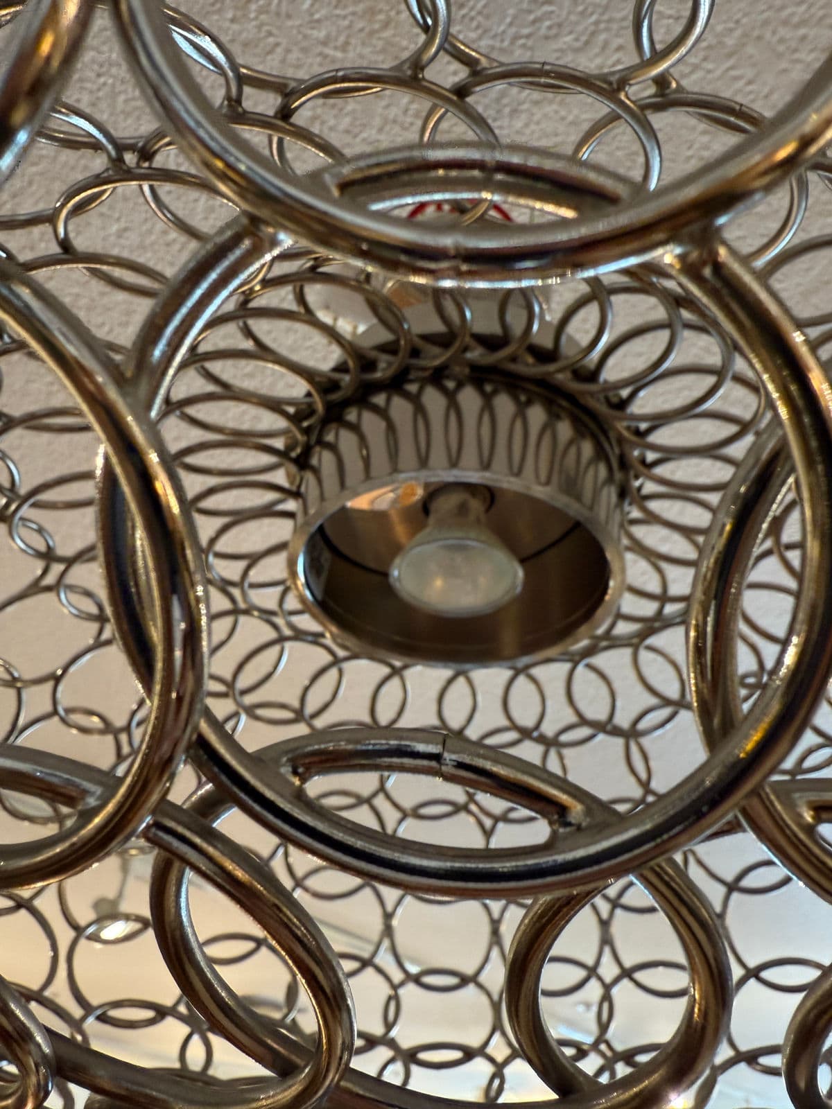 Bruno Rainaldi for Terzani Round g.r.a. Silver Nickel Ceiling Pendant - Thumbnail 9