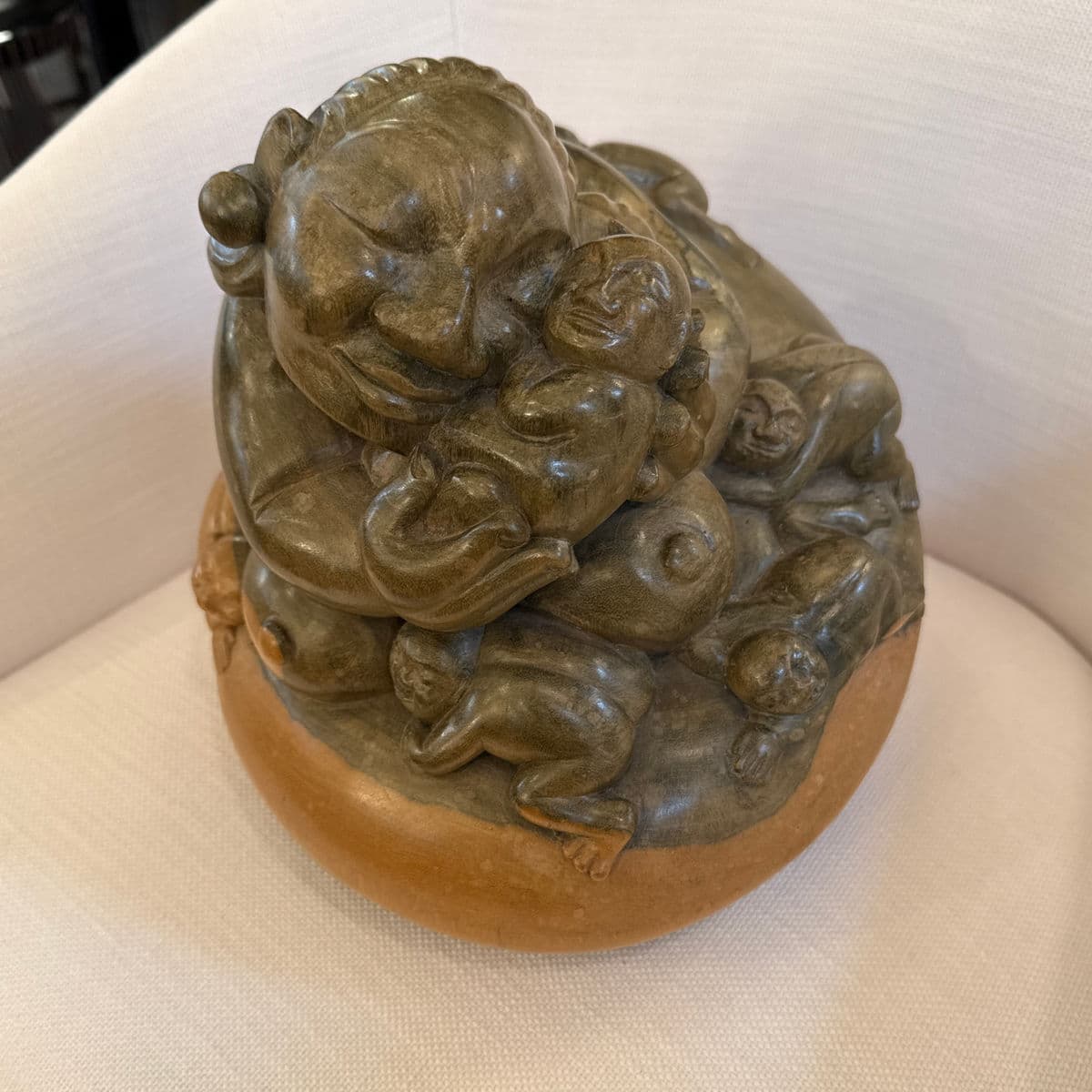 Antique Japanese Carved Boxwood Fertility Sculpture - Thumbnail 3