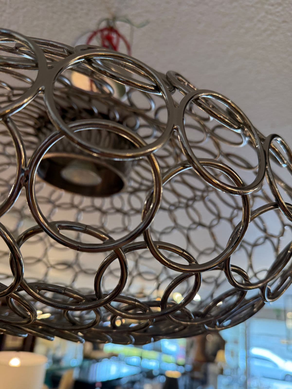 Bruno Rainaldi for Terzani Round g.r.a. Silver Nickel Ceiling Pendant - Thumbnail 12