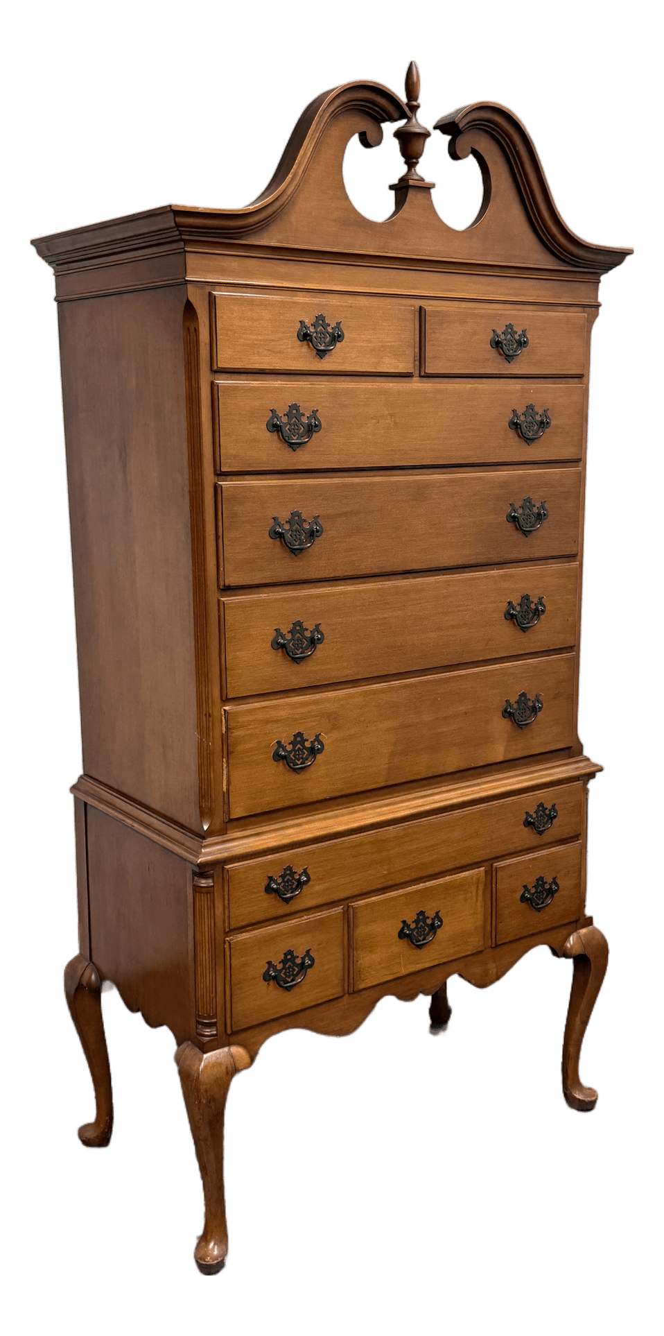 Vintage Georgian Style Highboy Dresser - Thumbnail 2