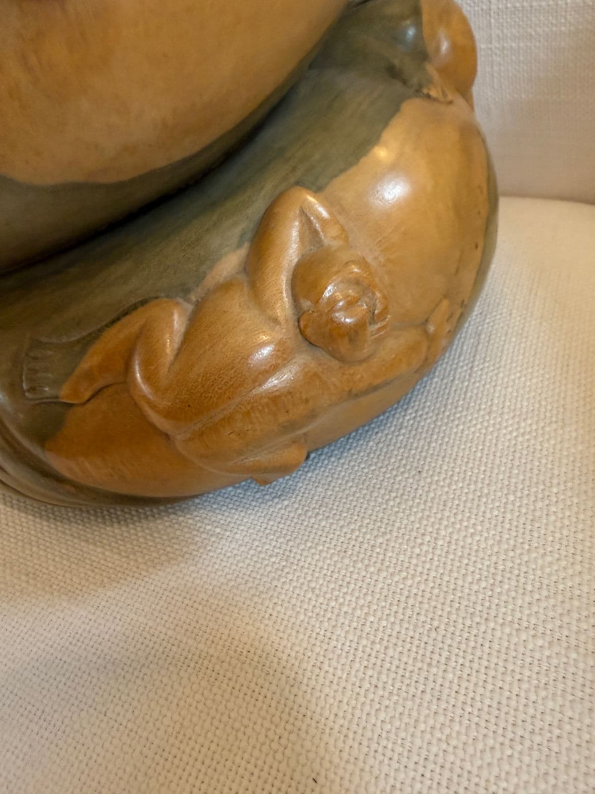 Antique Japanese Carved Boxwood Fertility Sculpture - Thumbnail 12