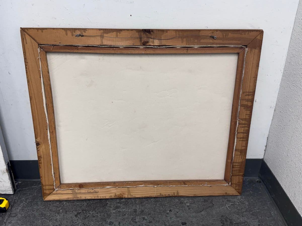 Mid 20th Century Still Life Fruit Basket Framed Painting - Thumbnail 5