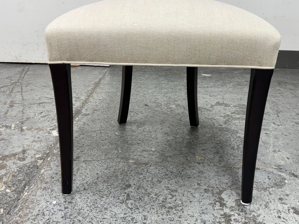 Custom Side Chair With Woven Wool Upholstery - Thumbnail 10