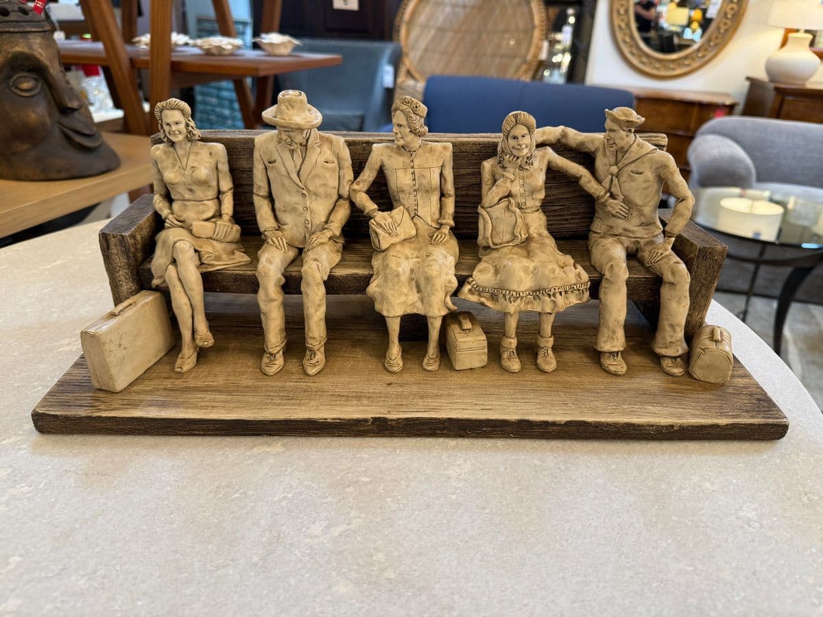 Circa 1990's Betty Difuntorum "The Waiting" Resin Sculpture - Thumbnail 4