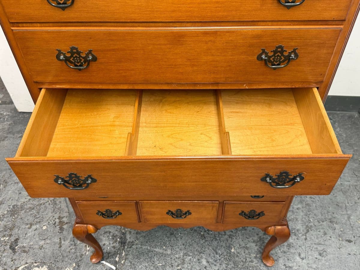 Vintage Georgian Style Highboy Dresser - Thumbnail 12