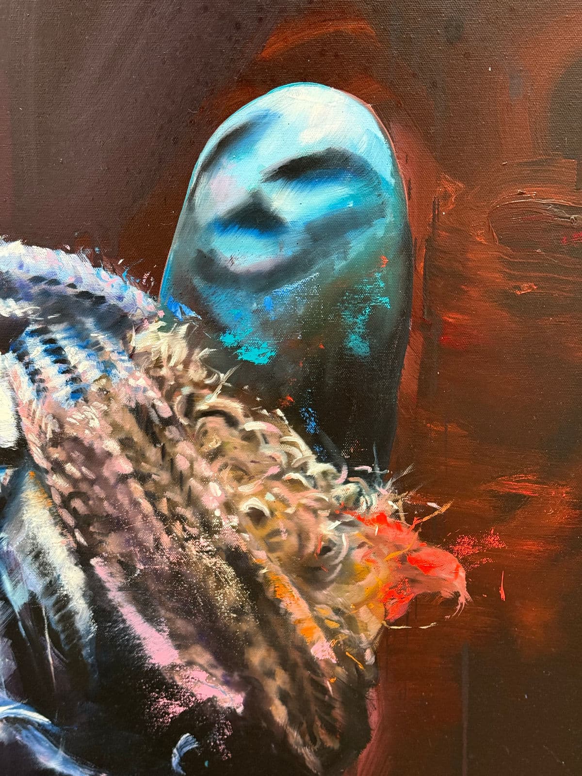 Circa 2015 Michael Brennan "Monkey Shine" Oil on Canvas - Thumbnail 11