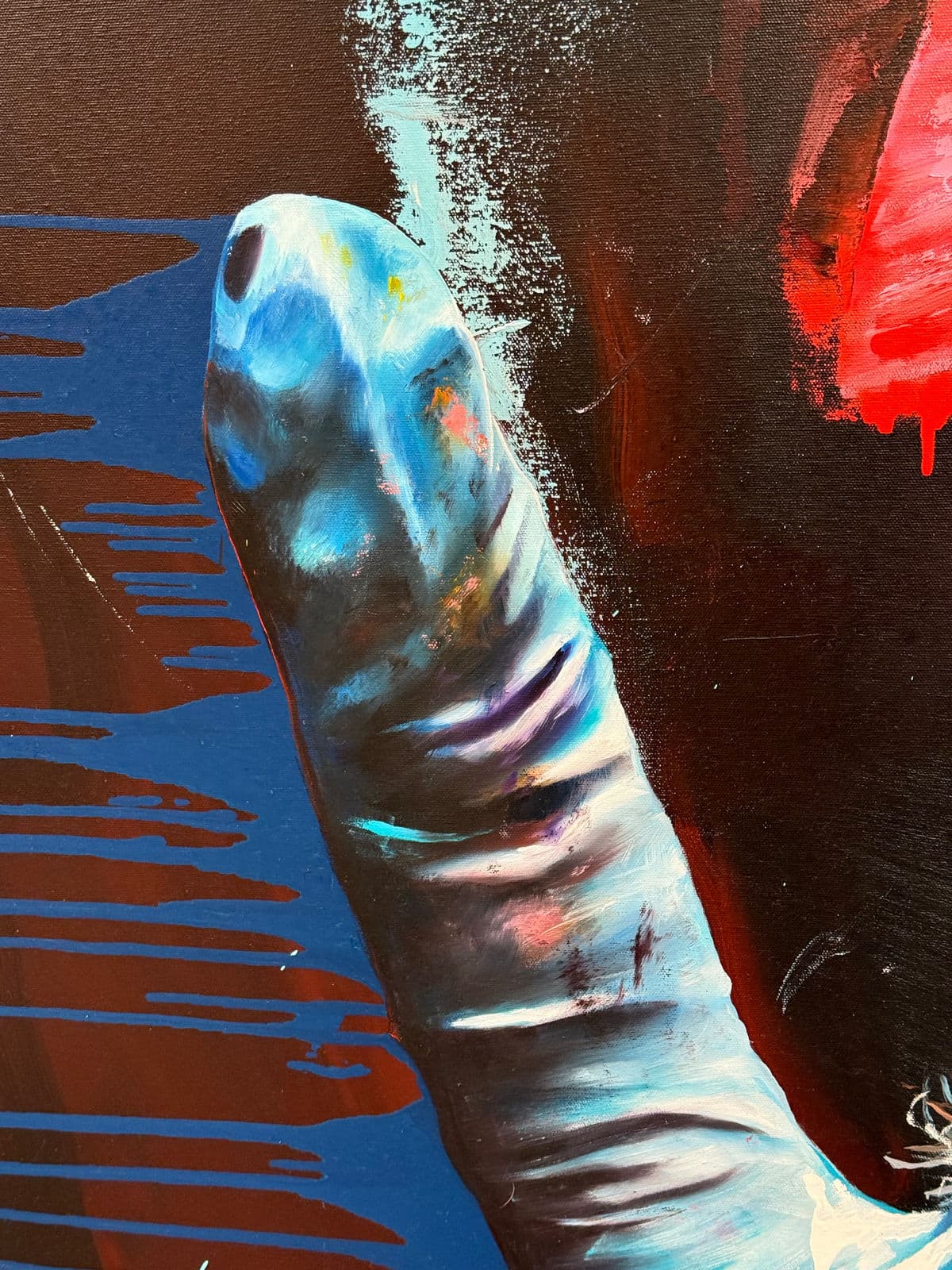 Circa 2015 Michael Brennan "Monkey Shine" Oil on Canvas - Thumbnail 9