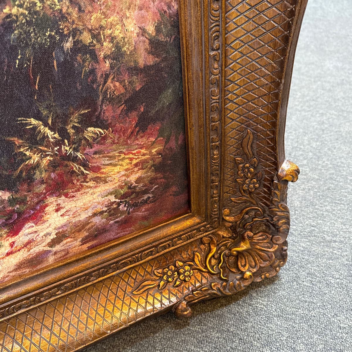 Malarz Peace River Sunset Reproduction Print in Ornate Gilt Frame - Thumbnail 10