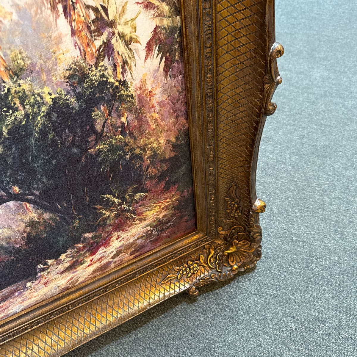 Malarz Peace River Sunset Reproduction Print in Ornate Gilt Frame - Thumbnail 5