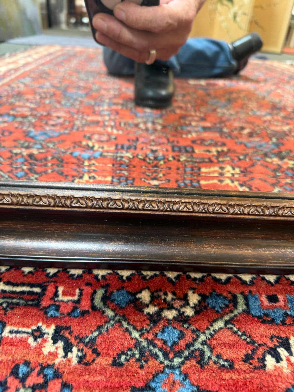 Traditional Dark Framed Wall Mirror - Thumbnail 6