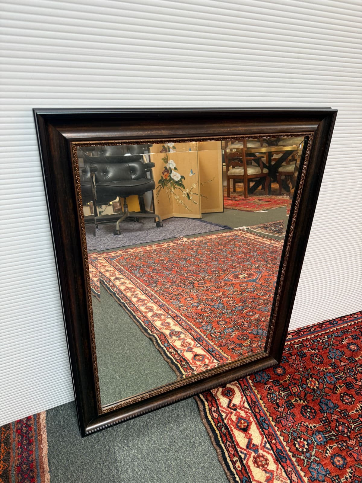 Traditional Dark Framed Wall Mirror - Thumbnail 3