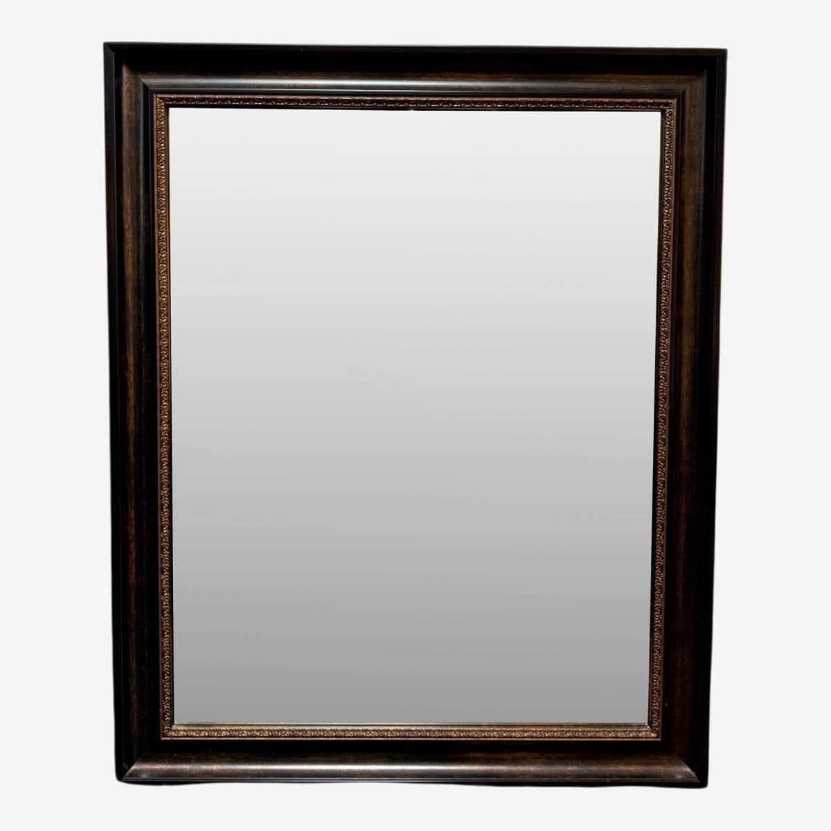 Traditional Dark Framed Wall Mirror - Image 1