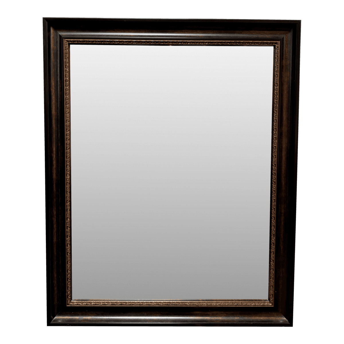 Traditional Dark Framed Wall Mirror - Thumbnail 2