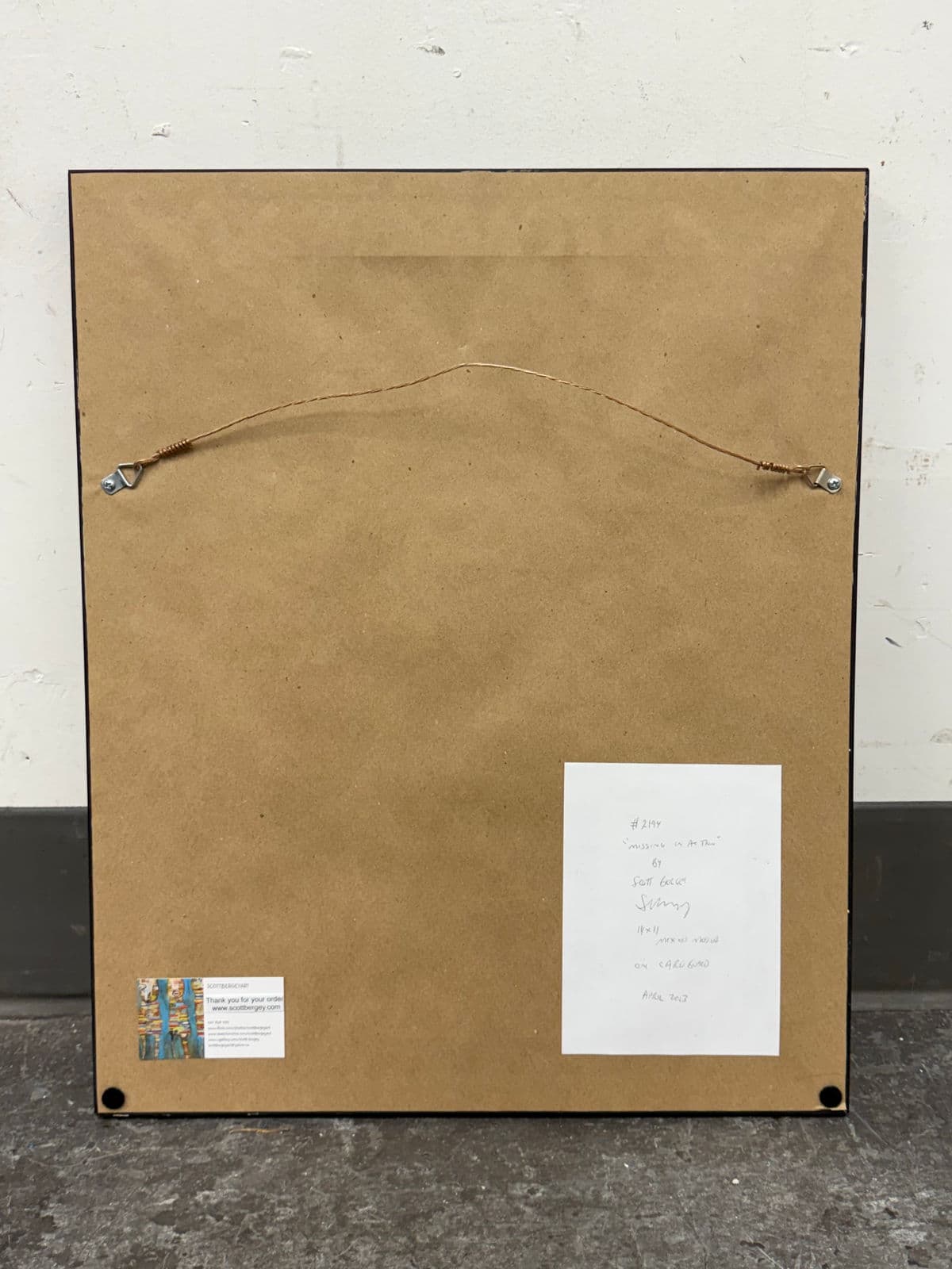 Circa 2013 Scott Bergeyart "Missing in Action" Mixed Media - Thumbnail 12