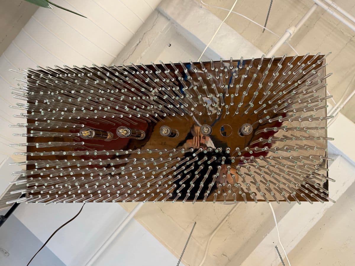 William Sonoma Metropolitan Linear Glass Rod Chandelier - Thumbnail 7