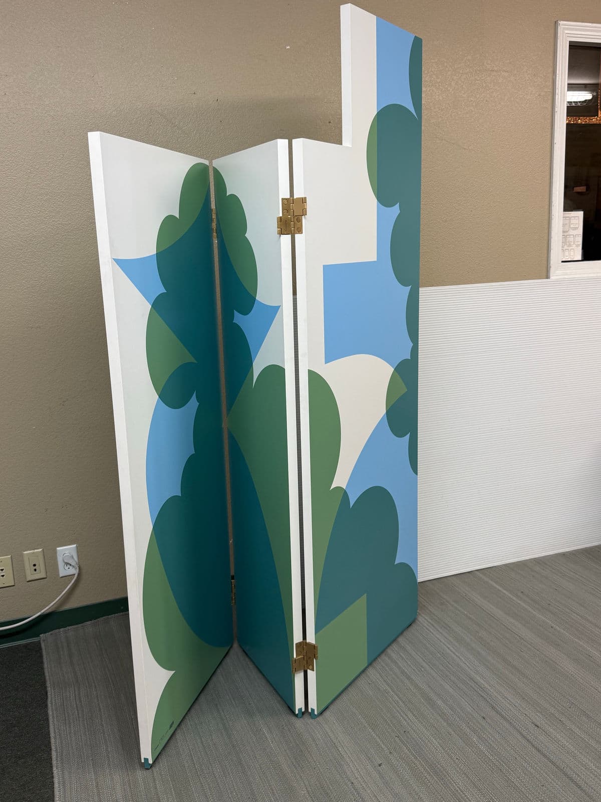 Giacomo Balla for Cassina Paravento Balla Three Panel Screen - Thumbnail 3