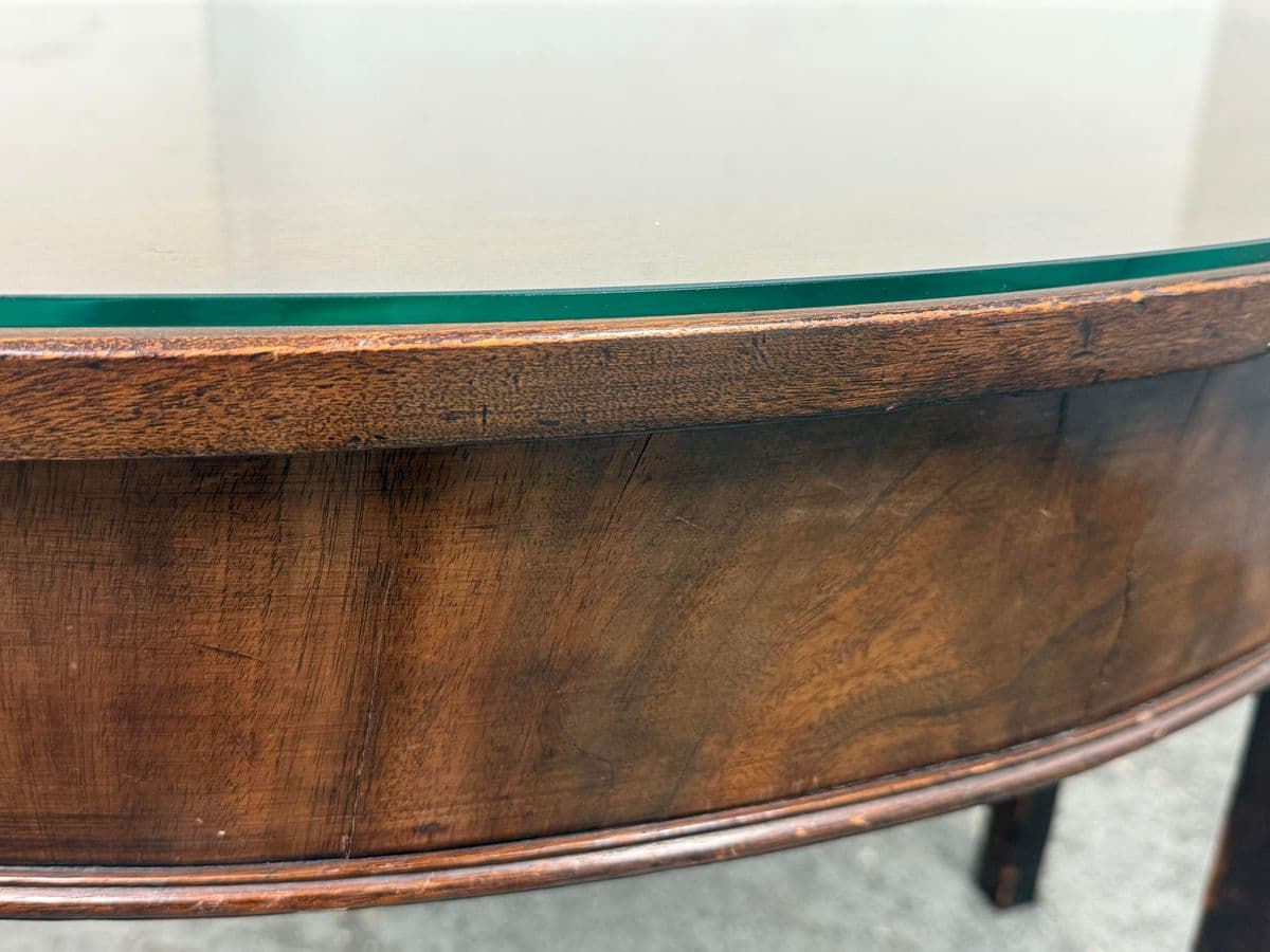 Vintage Traditional Demi Lune Console Table - Thumbnail 10