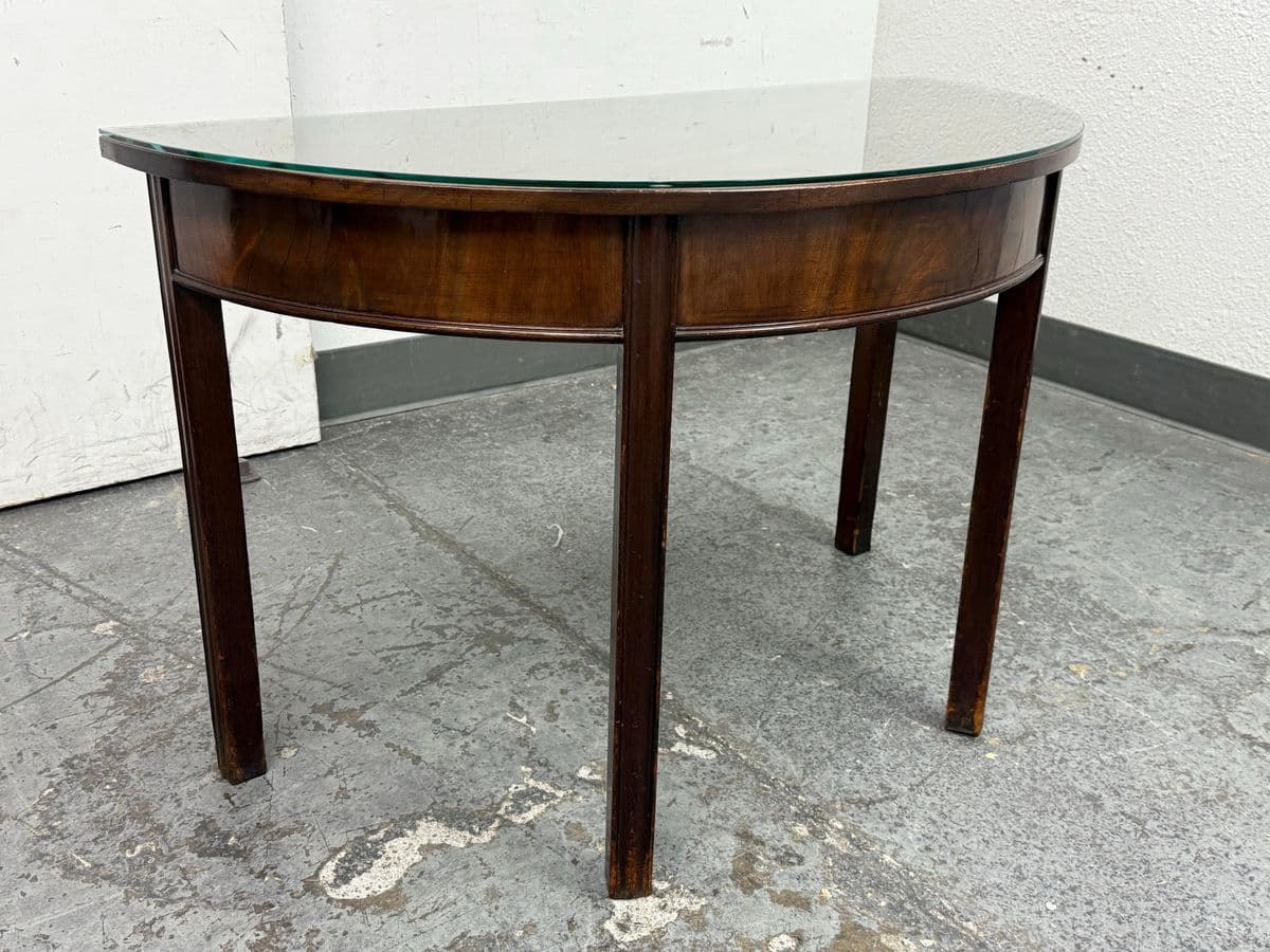 Vintage Traditional Demi Lune Console Table - Thumbnail 3