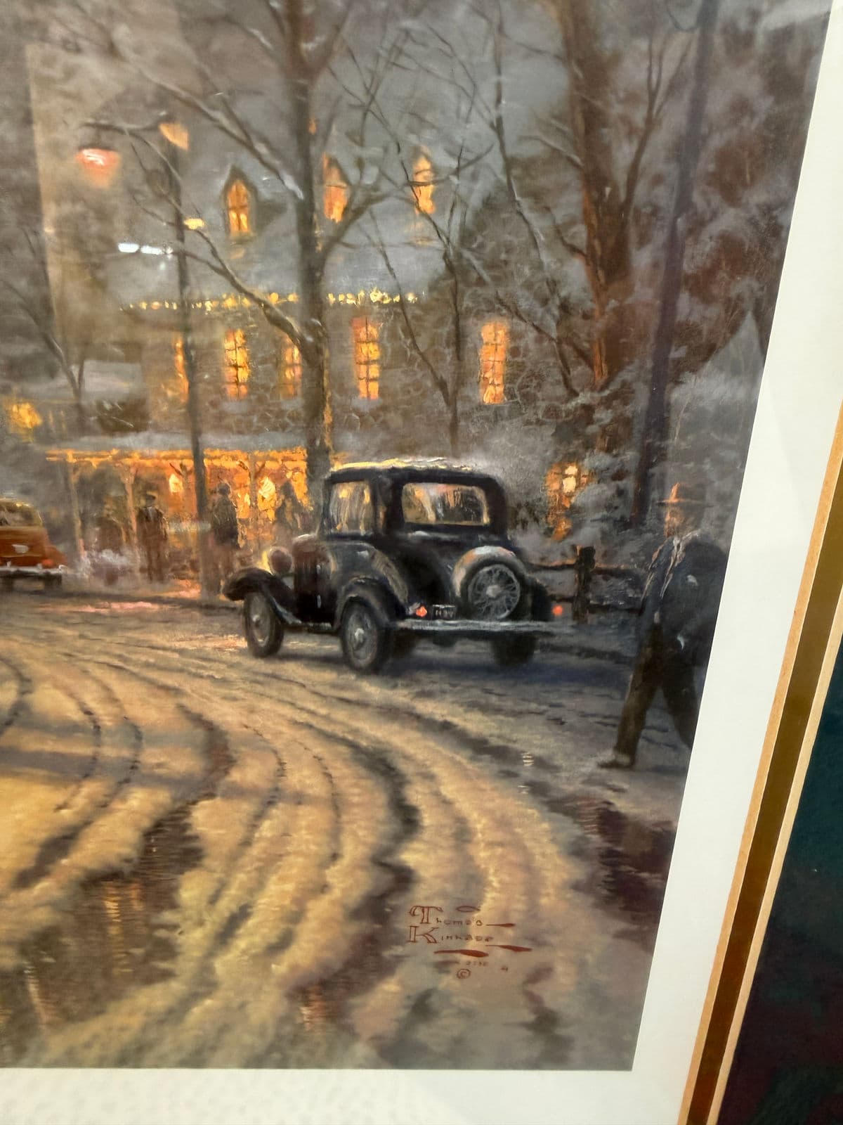 Thomas Kinkade "Foothill Holiday Gathering" Limited Edition 67/95 Print, Framed - Thumbnail 10