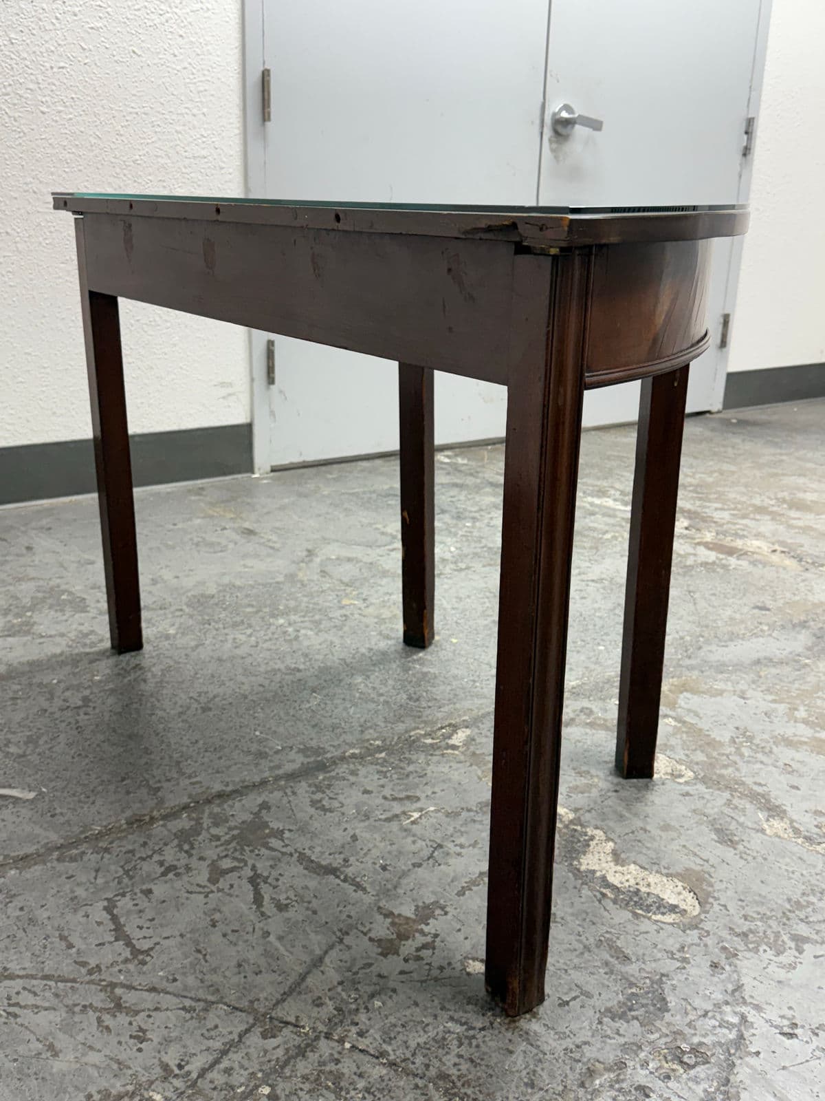 Vintage Traditional Demi Lune Console Table - Thumbnail 8