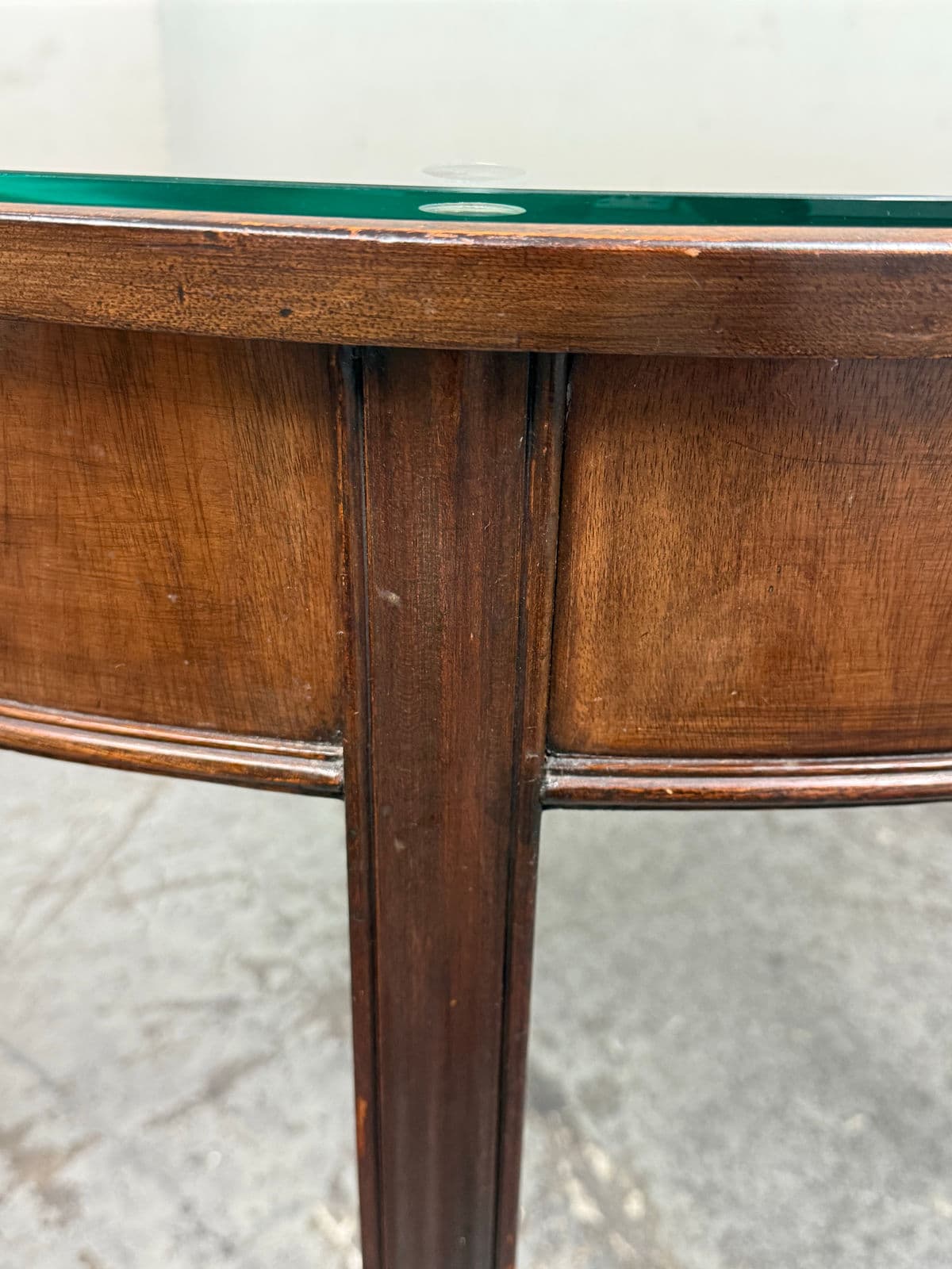 Vintage Traditional Demi Lune Console Table - Thumbnail 9