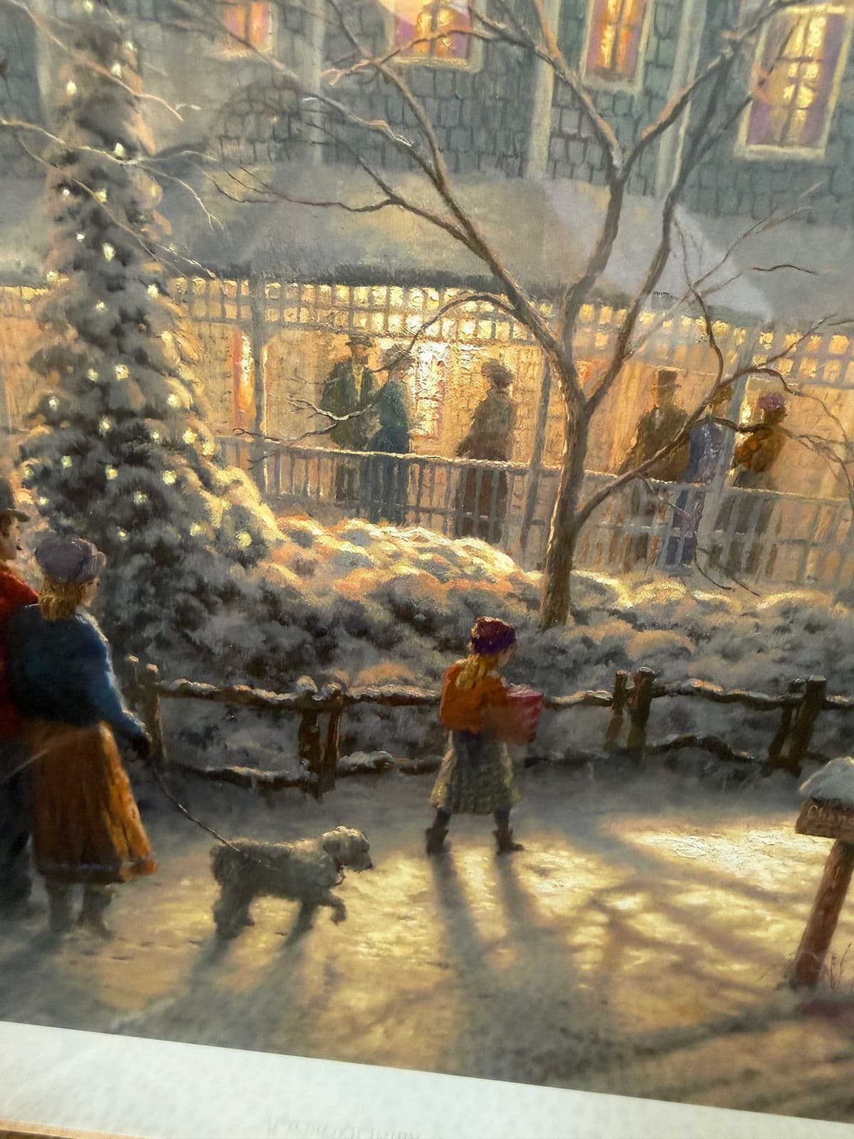 Thomas Kinkade "Foothill Holiday Gathering" Limited Edition 67/95 Print, Framed - Thumbnail 11