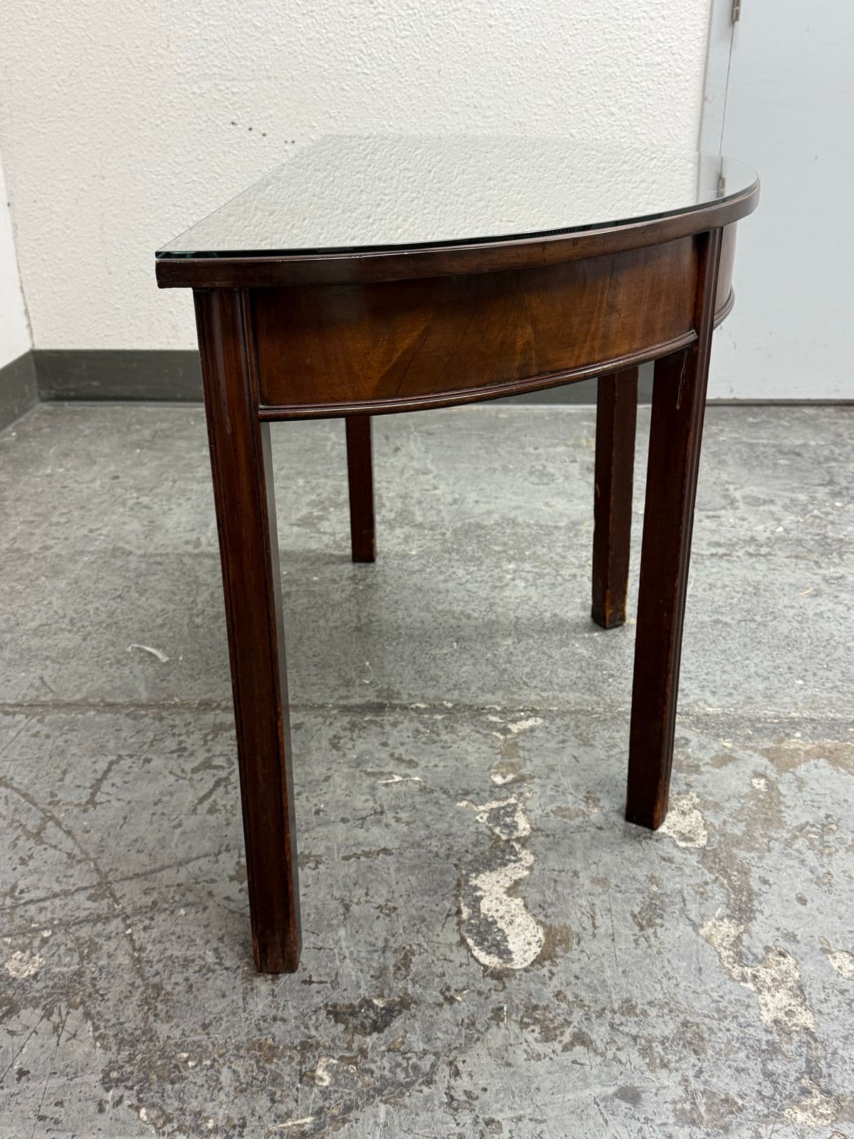 Vintage Traditional Demi Lune Console Table - Thumbnail 7