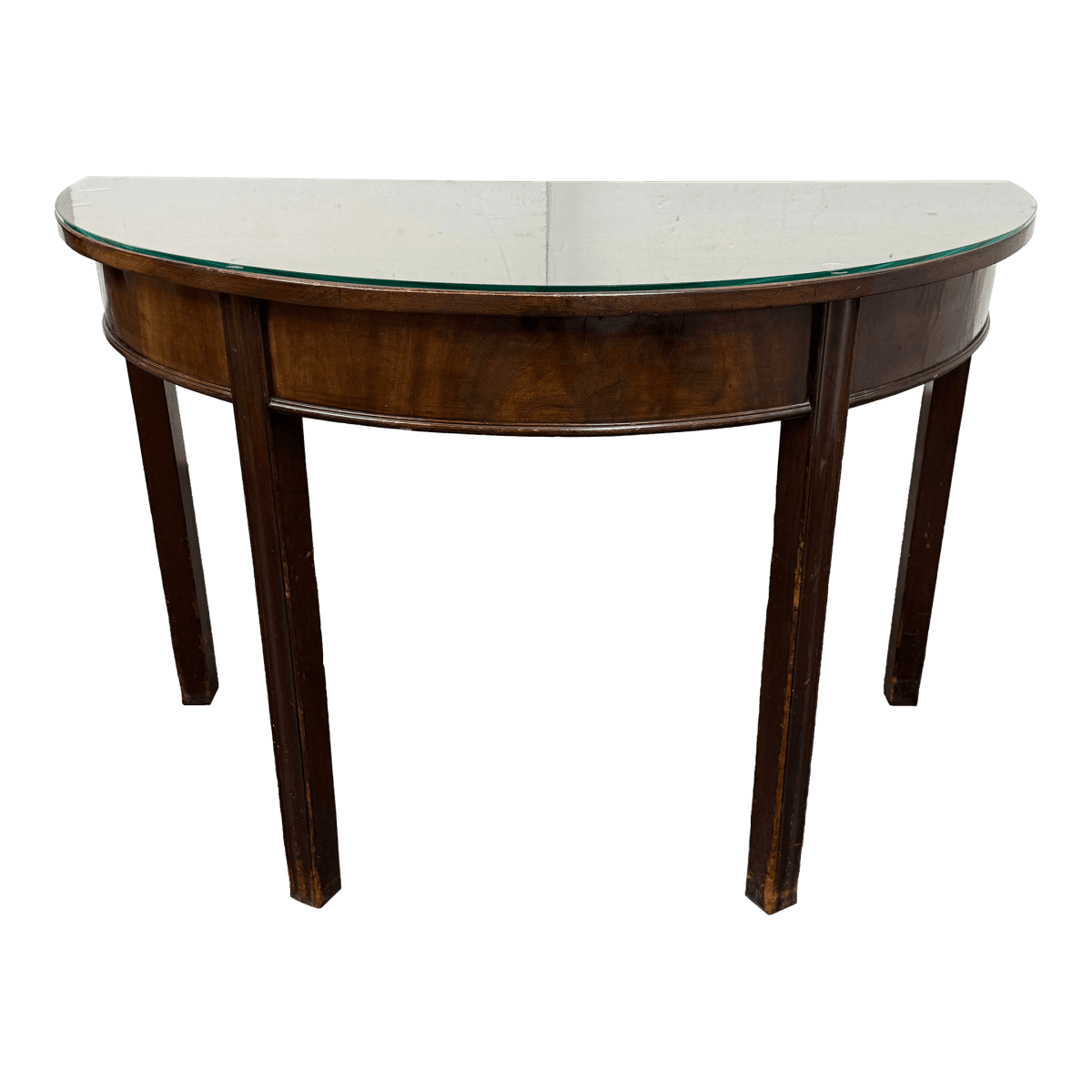 Vintage Traditional Demi Lune Console Table - Thumbnail 2
