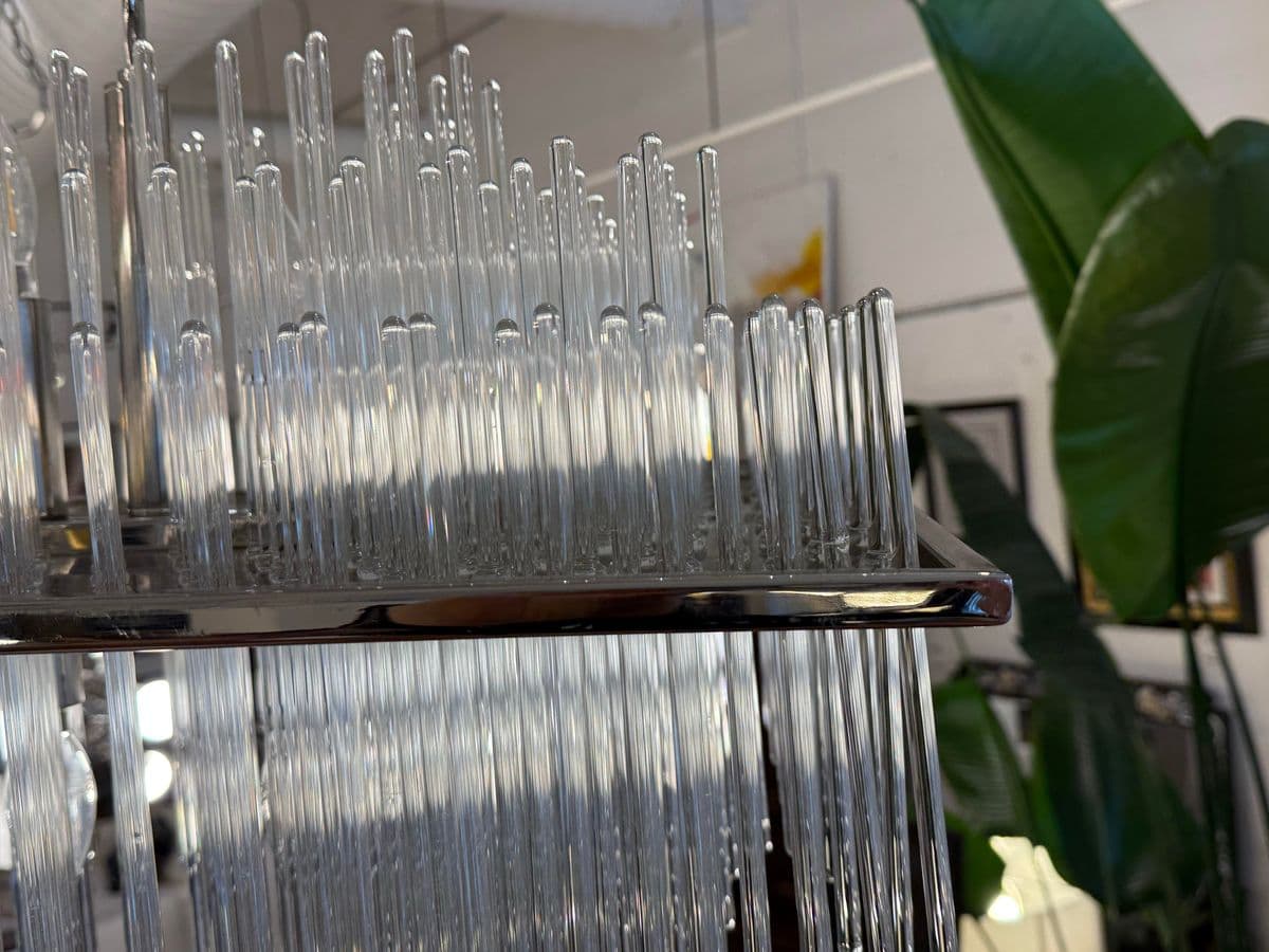 William Sonoma Metropolitan Linear Glass Rod Chandelier - Thumbnail 9