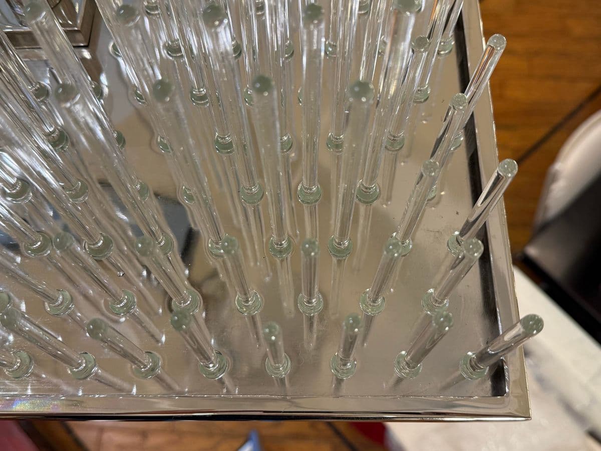 William Sonoma Metropolitan Linear Glass Rod Chandelier - Thumbnail 12