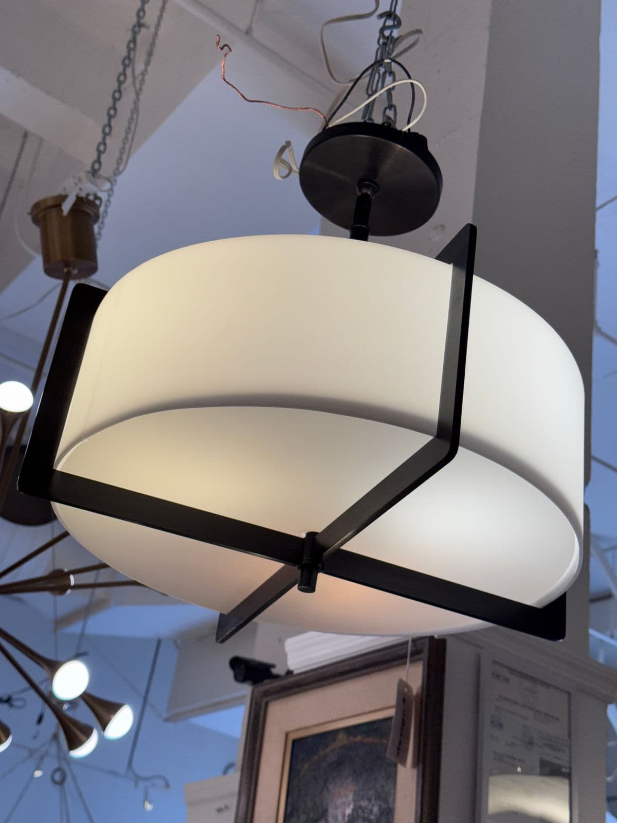 Doyle Crosby for Boyd Lighting Crisscross Semi Flush Pendant - Thumbnail 7