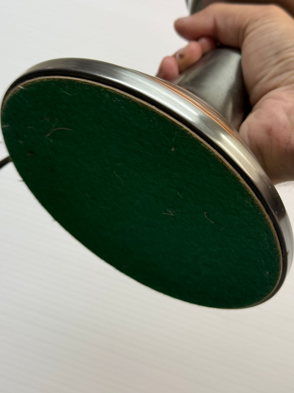 Vintage Style Metal Table Lamp + Glass Chimney Shade - Thumbnail 4