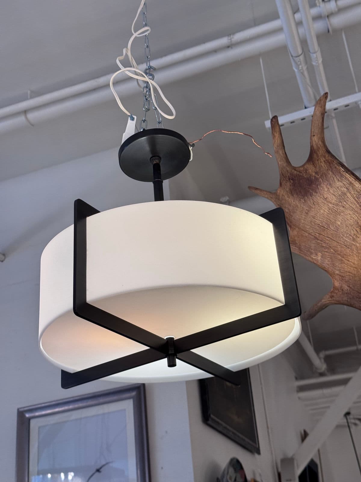 Doyle Crosby for Boyd Lighting Crisscross Semi Flush Pendant - Thumbnail 5